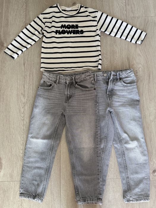 Набір одягу Zara , джинси 122, кофта 116