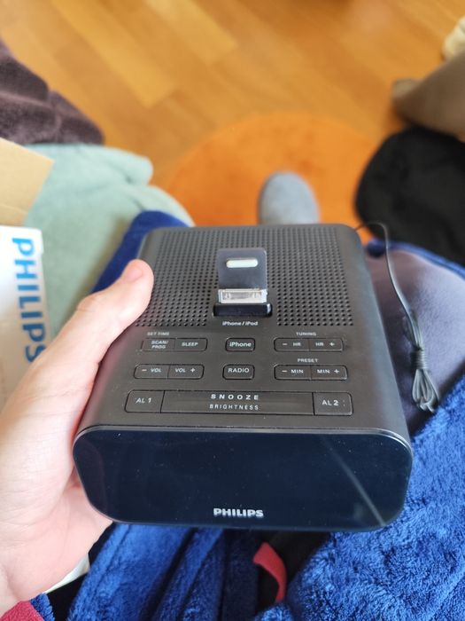 Despertador rádio da Philips