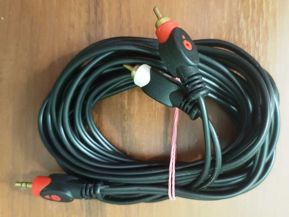 Кабель HDMI v2.1 стерео Jack 3.5 на 2 RCA переходник DIN5-RCA Hi-FiRCA