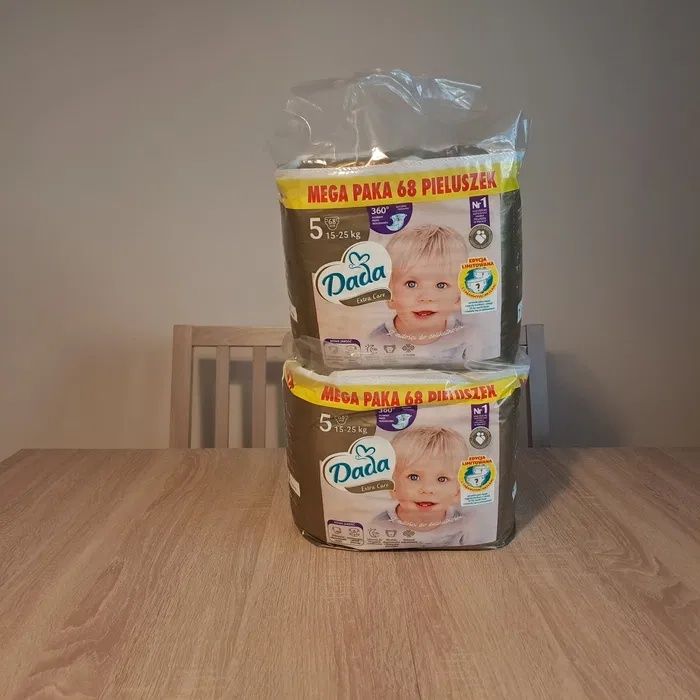 2x Dada Extra Care 5, 15-25 kg, Jumbo Bag, Mega Paka, Pieluchy