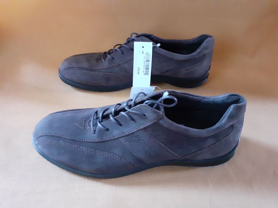 Ecco 40 shock point brown skóra super wygodne