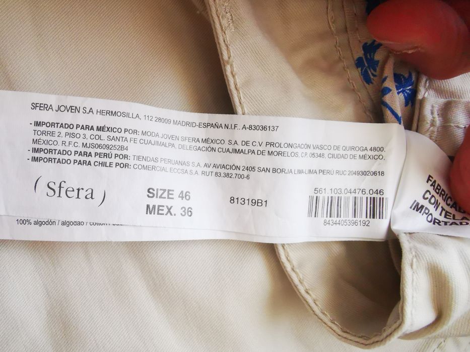 Calções Chino da Sfera para Homem