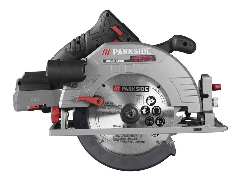 Акумуляторна ручна циркулярна пила PARKSIDE PERFORMANCE® 40 В »PPHKSA