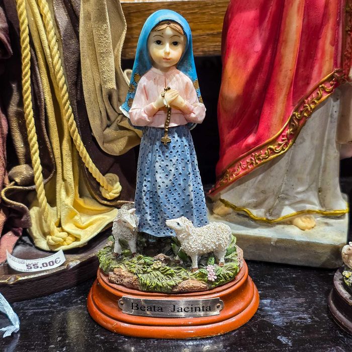 Escultura Religiosa Beata Jacinta– Marfinites LF Portugal–Base Madeira