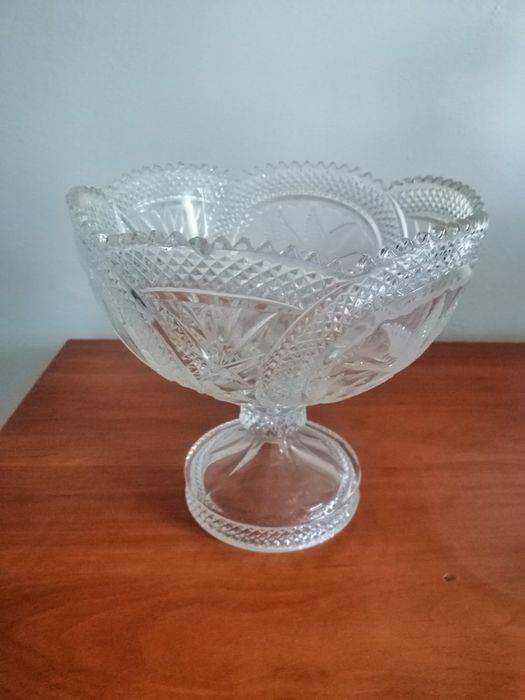 Stara patera kryształowa - Ząbkowice