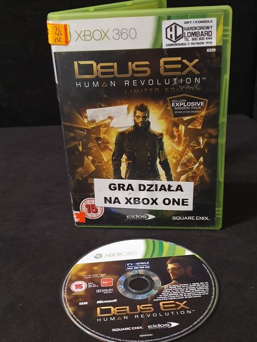 Gra gry xbox 360 one Deus Ex Human Revolution bunt ludzkości
