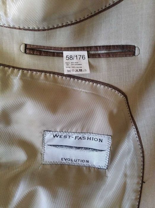 Костюм мужской, с рубашкой, размер 58 на рост 176, шерсть + полиэстер