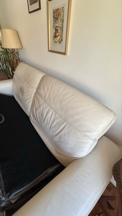 Sofa Cama em pele da Natuzzi