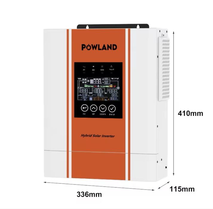 Powland 5000в 24в гибридный солнечный инвертор 5000w 24v wifi под солнечные панели lifepo4