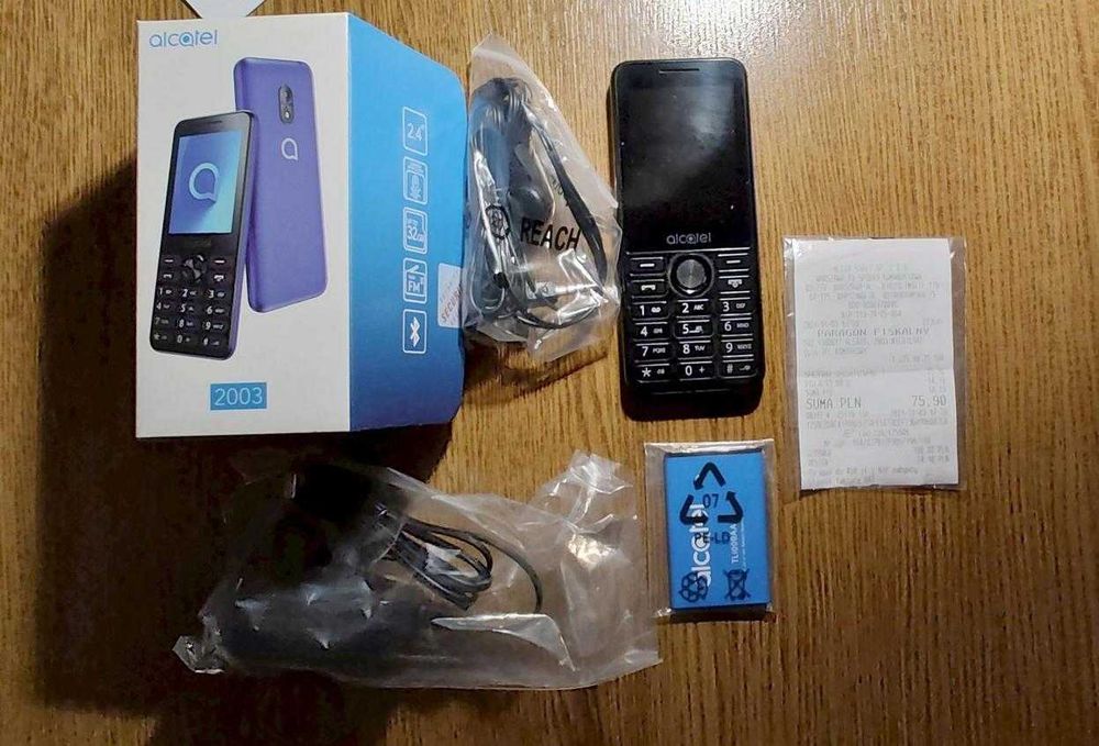 Telefon klasyczny Alcatel TCL 2003D na dwie karty SIM bez simlock