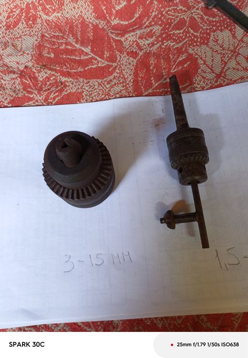 Патрон на дрель 3-15 (два вида) и 1,5-10 1 шт.