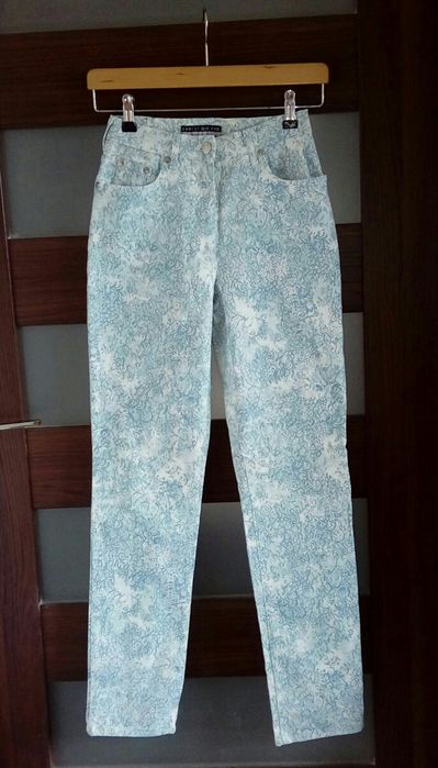 Spodnie z wysokim stanem 36 S Ernest Le Gamin Blue jeans rurki