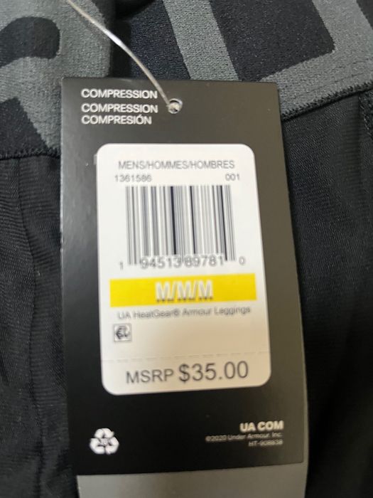 Легінси чоловічі Under Armour розмір М