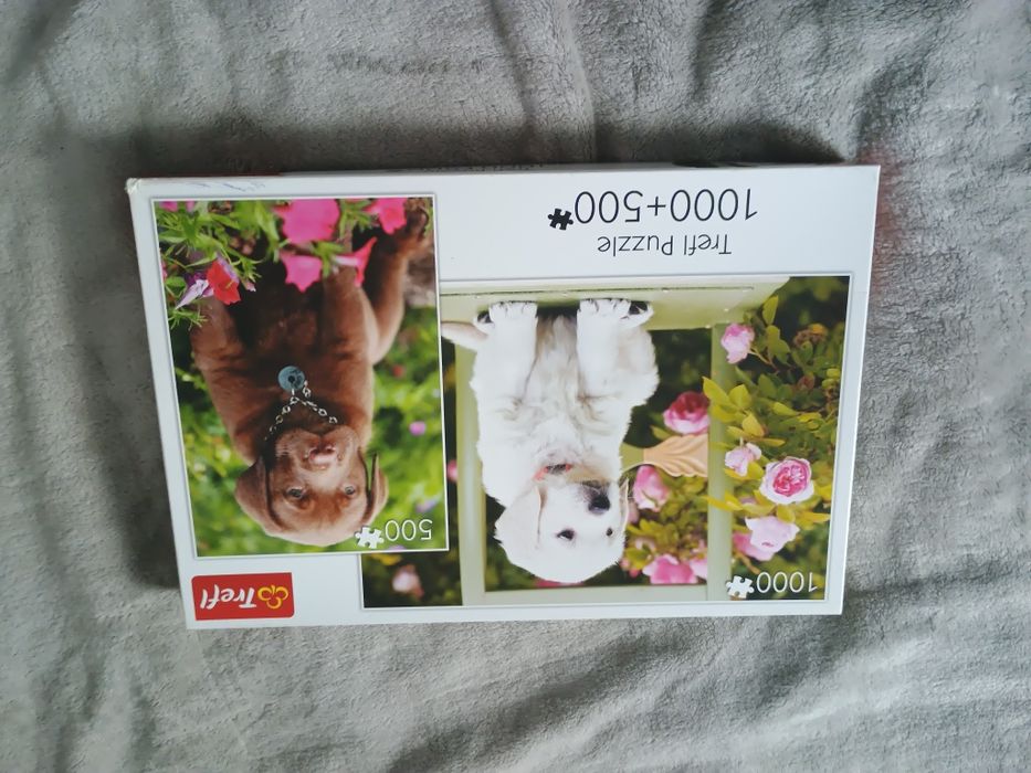 Puzzle 1000+500 pieski