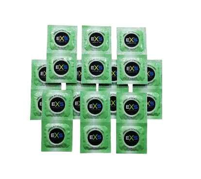 EXS Ribbed & Dotted 20 szt.prezerwatyw prążki wypustki stymulujące