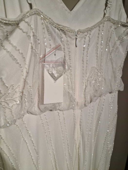 Suknia ślubna Lace Beads perełki kryształki