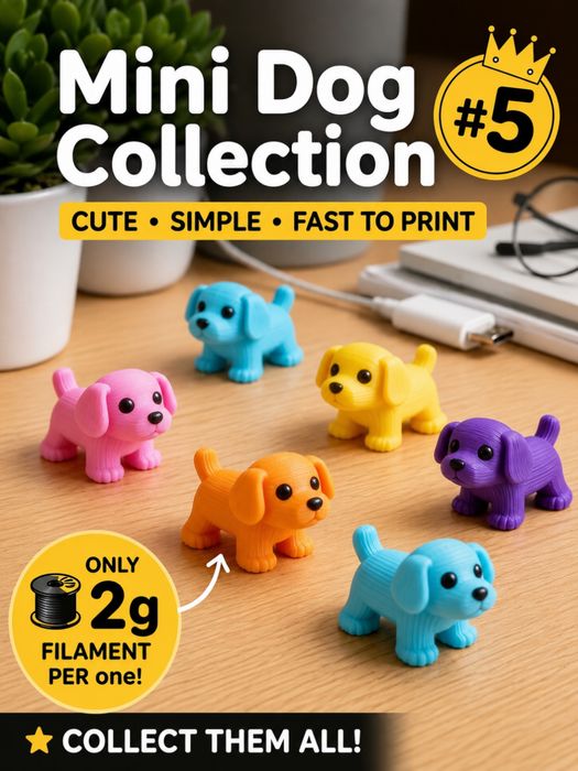 Mini cachorro 3D