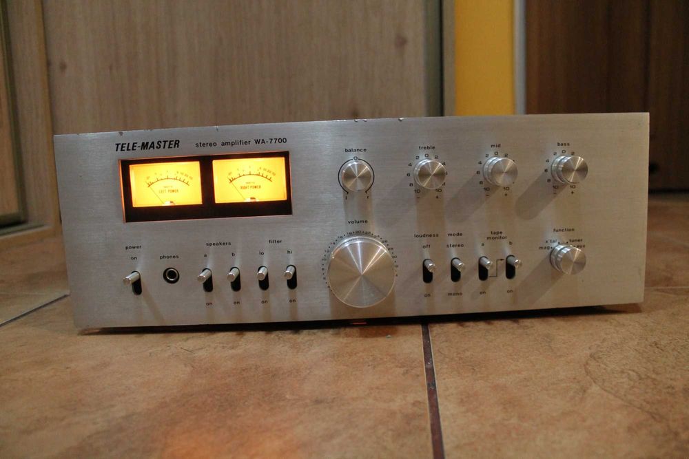 Piękny Wzmacniacz Tele-Master WA-7700 Vintage Wangine Dual Mono