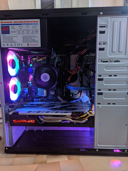 Ігровий ПК. RX 580 4GB, I5 8500 6 ядер, 16ГБ ОЗУ, SSD 128, HDD 1TB.