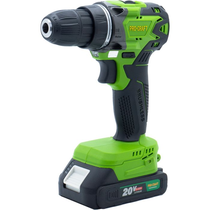 Аккумуляторный шуруповерт Procraft PA20BL (1 АКБ 20В 2Ач и ЗУ)
