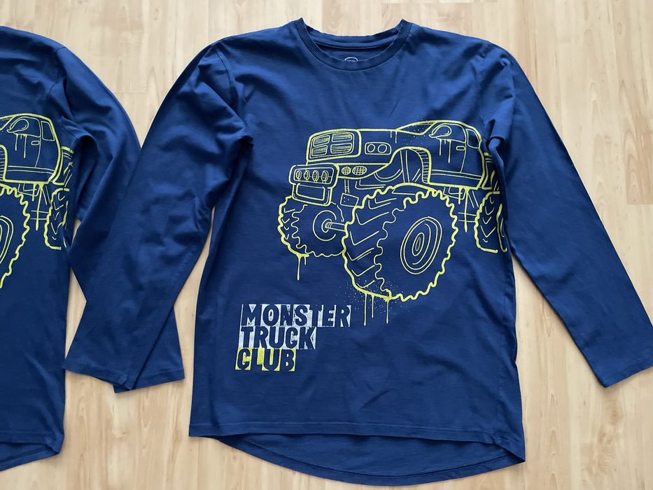 2 bluzki Monster Truck ze Smyka 170, za 15 zl