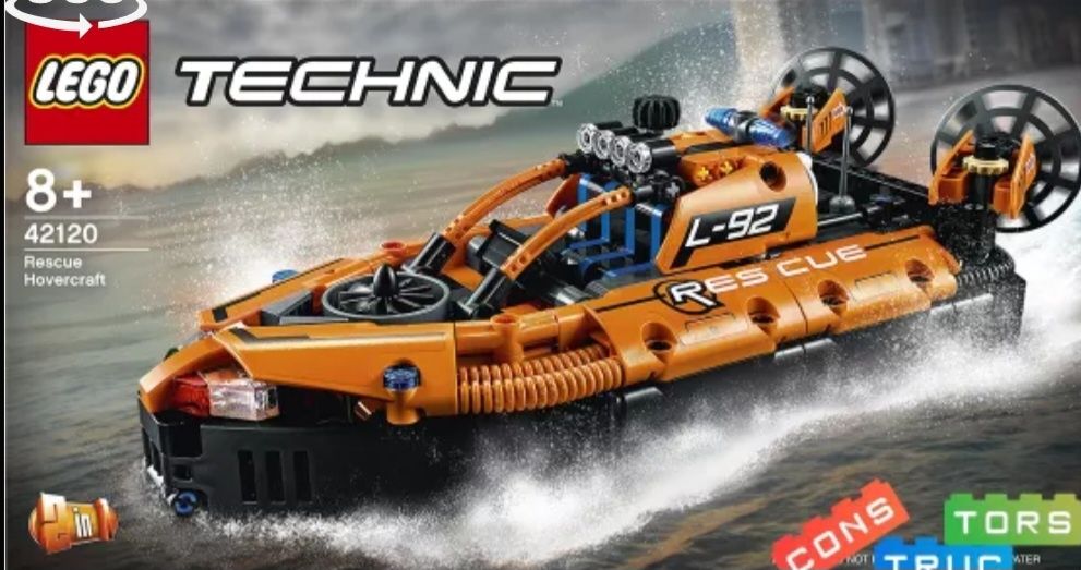 Конструктор Lego Technic (оригінал) рятувальний апарат на повітряній п