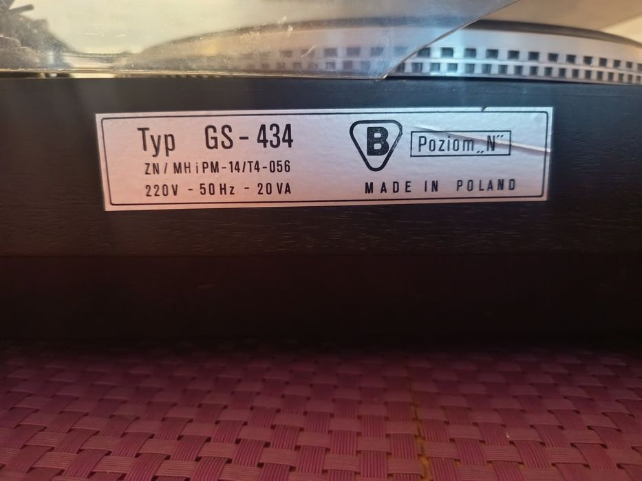 Gramofon Unitra GS 434 Bernard