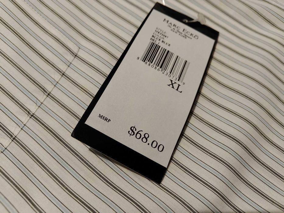 MARC ECKO USA - NOWA! z LOGO i Metkami Koszula Męska rozmiar XL