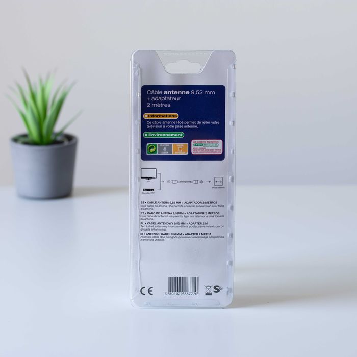TV Antenna Cable 2m + MF Adapter64751537457155121