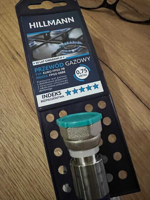 Przewód do gazu nowy hillmann 0,75m