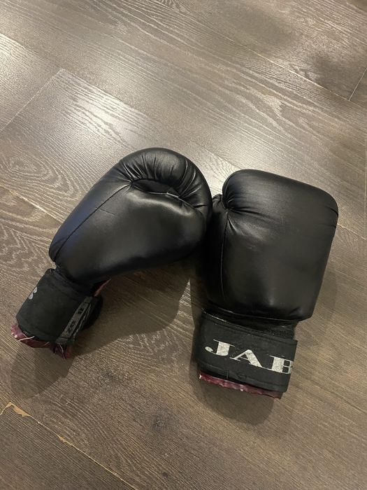 Шкіряні боксерські рукавиці перчатки JAB 8 oz унцій вік 8-13 років