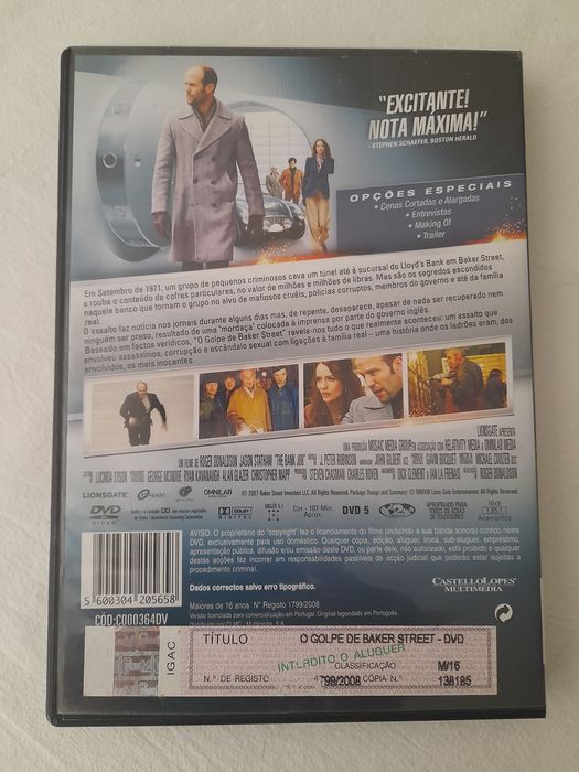 Filme O Golpe de Baker Street | Jason Statham | Original