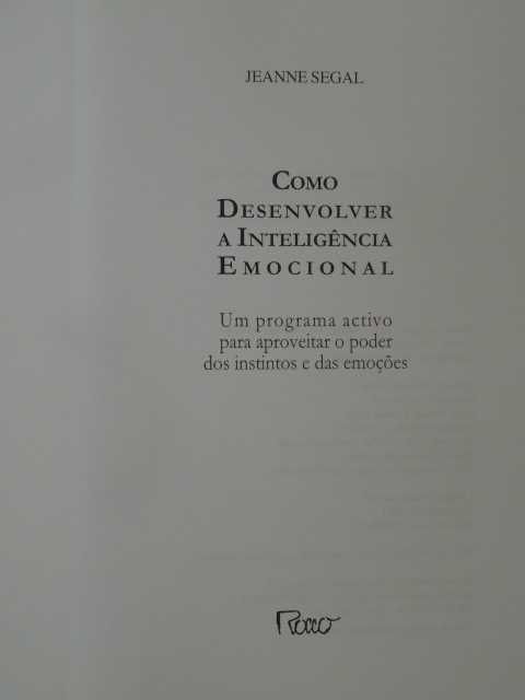 Como Desenvolver a Inteligência Emocional de Jeanne Segal - 1ª Edição