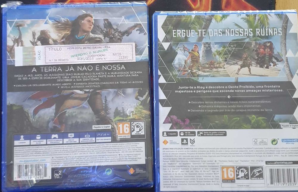 Horizon Zero Dawn PS4 e Horizon Forbidden West PS5