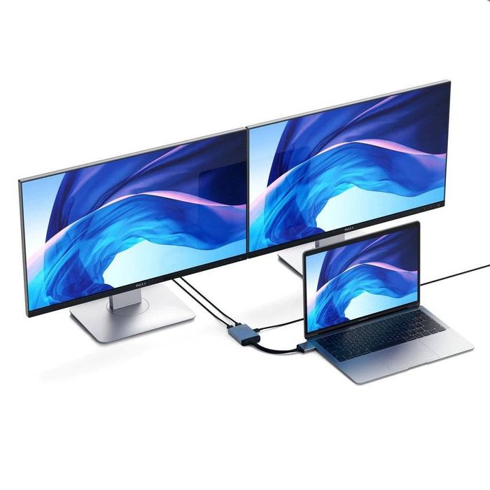 Satechi DUAL USB C DUAL HDMI para MacOS