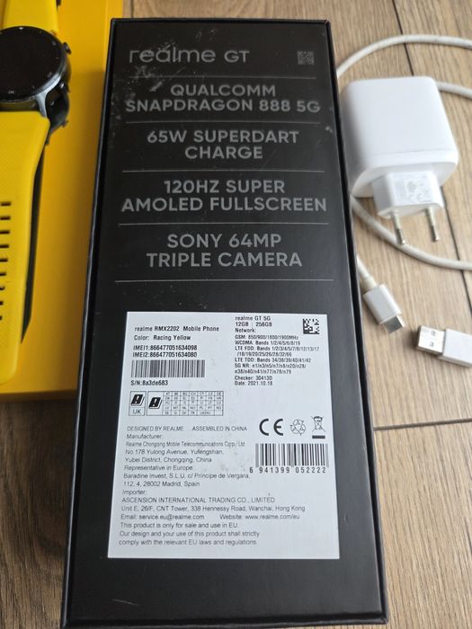 Realme GT 5G 12/256 + Realme watch s