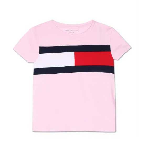 Футболка TOMMY HILFIGER Kids Pink Lady Logo Regular Fit T-Shirt 12/14р