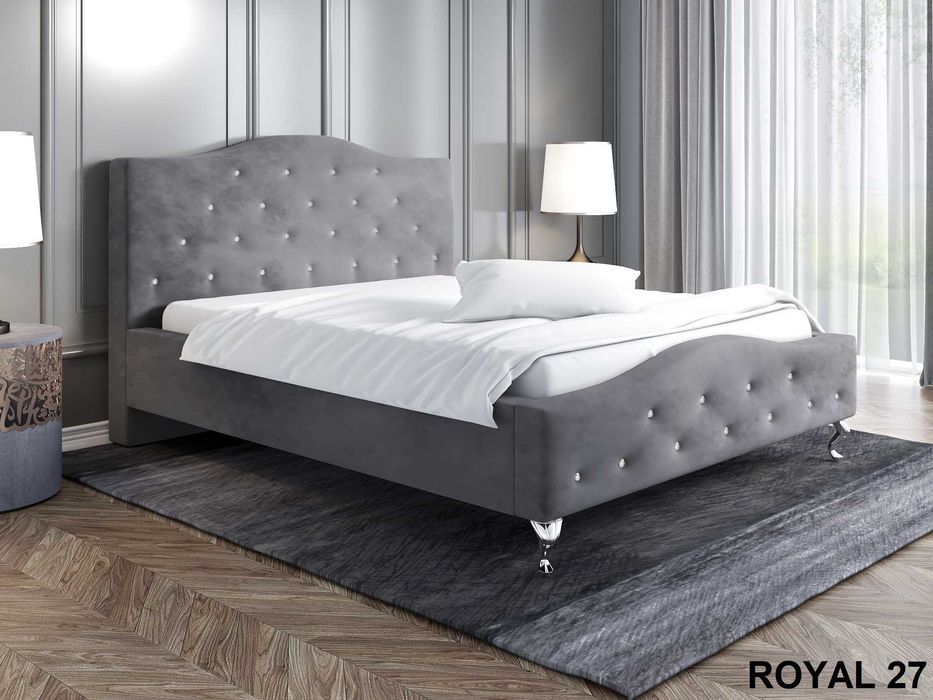 Łóżko tapicerowane Glamour 120x200, 140x200, 160x200, 180x200, 200x200