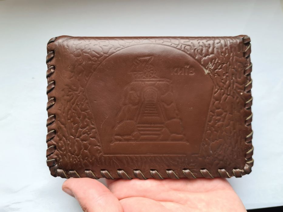 Вінтаж Шкіряна Обкладинка на Документи Київ ссср