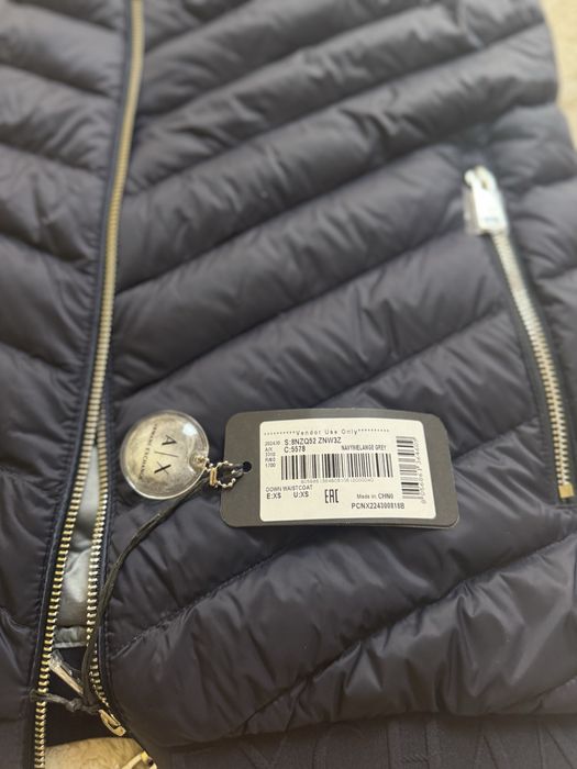 Colete Azul Armani Novo