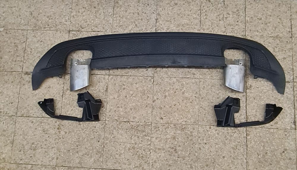 Difusor traseiro com 2 ponteiras originais Mercedes-Benz class A