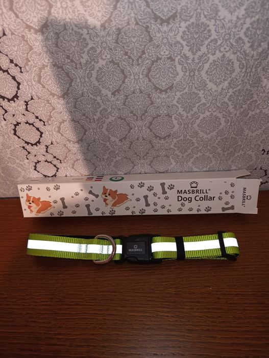 Obroża Masbrill zielona r. L