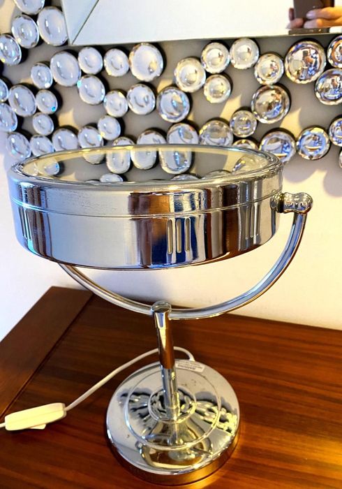 Espelho de Maquiagem com Luz LED e Aumento – Dupla Face
