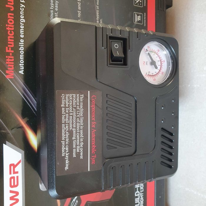 Пускозарядний пристрій, jumpstarter з компресором 99800 мАг, пусковое