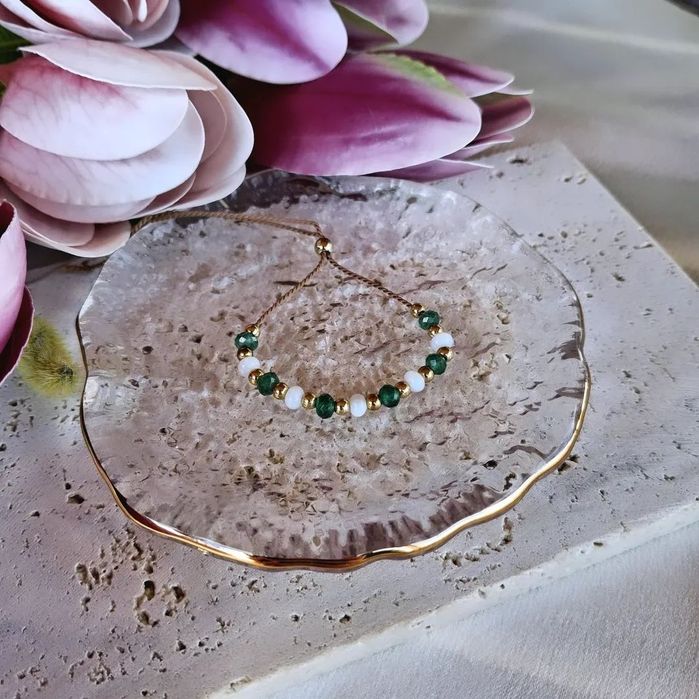 Bransoletka z kamieni naturalnych. Prezent. Handmade
