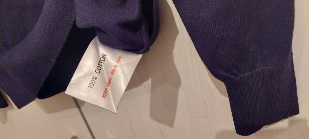 Męski granatowy sweter