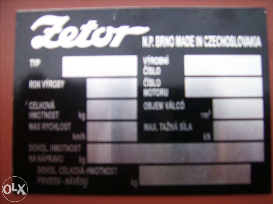 Tabliczka do zetora-zetor-zetory