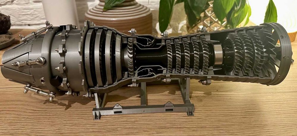 Model Silnika Odrzutowego – 3D Druk, Ruchome Elementy