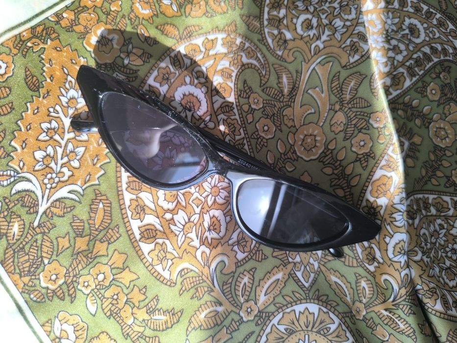 Okulary przeciwsłoneczne "Cat Eye" czarne