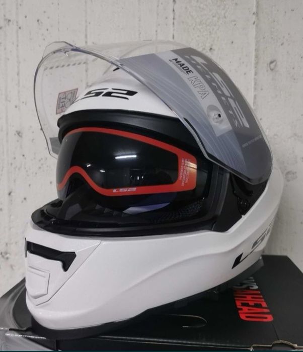 Capacete LS2 FF 800 Storm Branco Brilhante ( M )( NOVO )